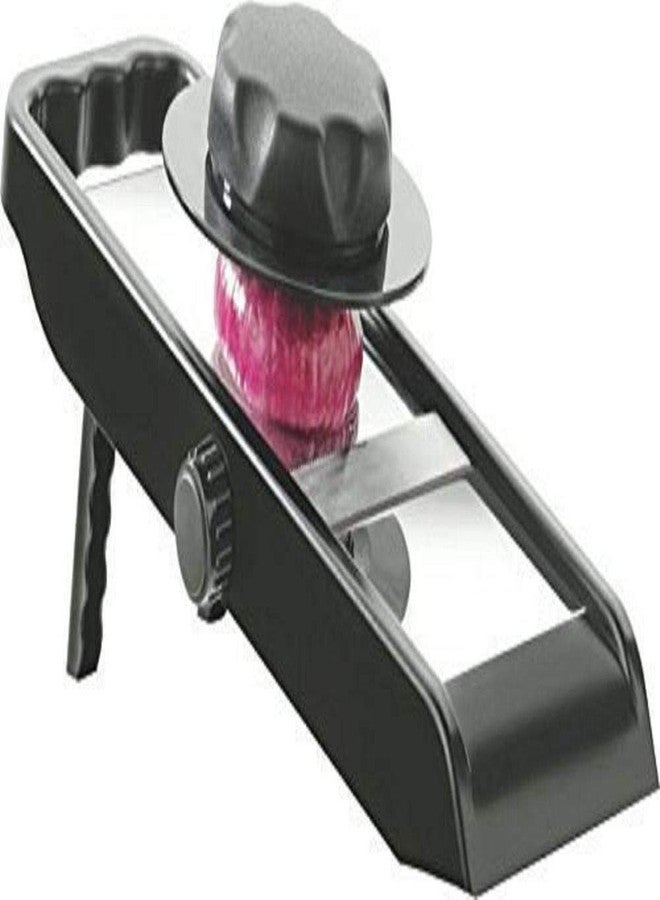 Ganesh Adjustable Plastic and Steel Slicer (Black/Silver) Cutter Vegetable Cutter Chopper Slicer gretter - Image 5